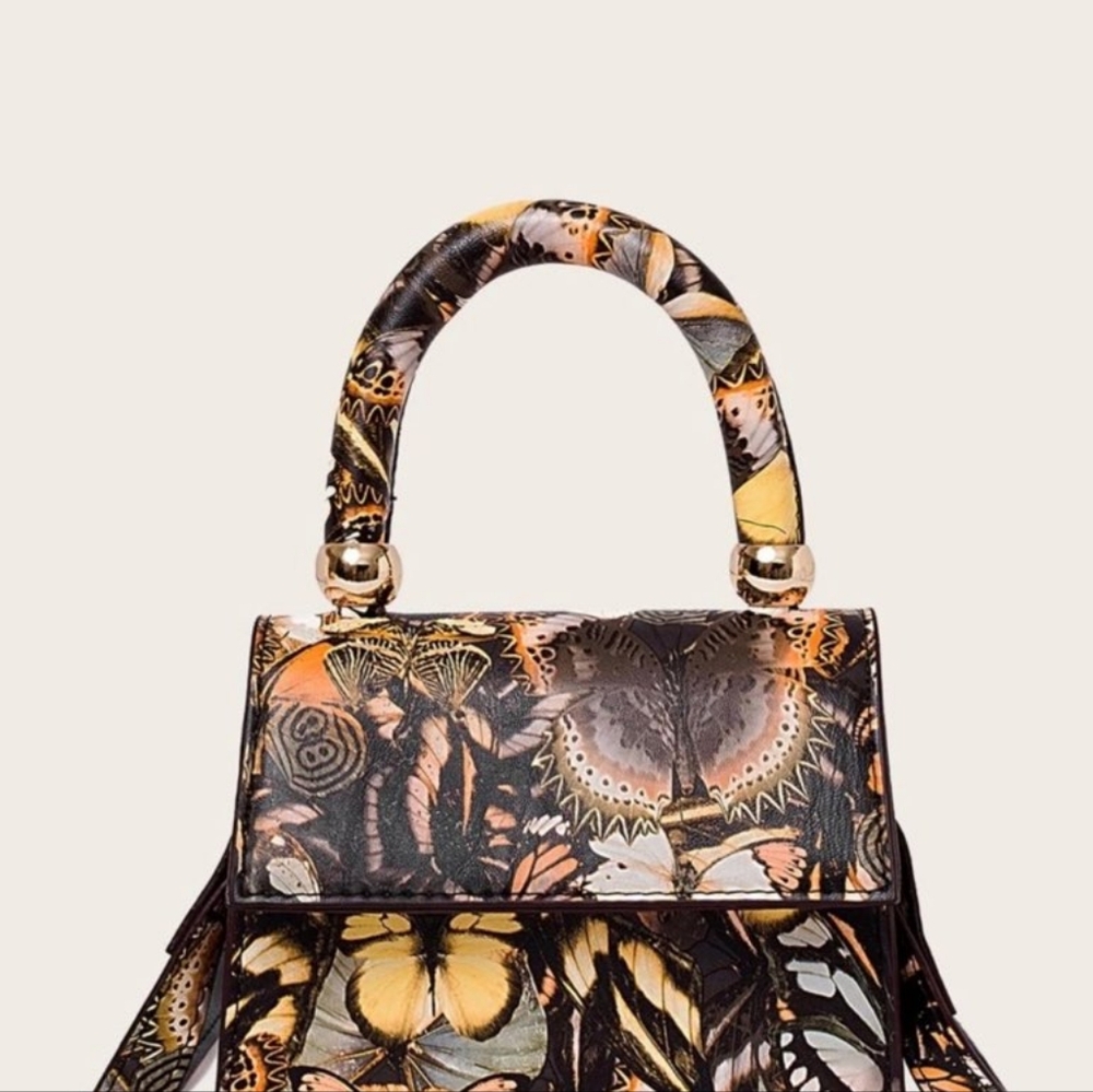 Butterfly Print Handbag